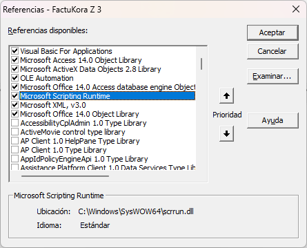 Referencias en VBA